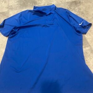 Nike Men's Vibrant Blue Polo Shirt